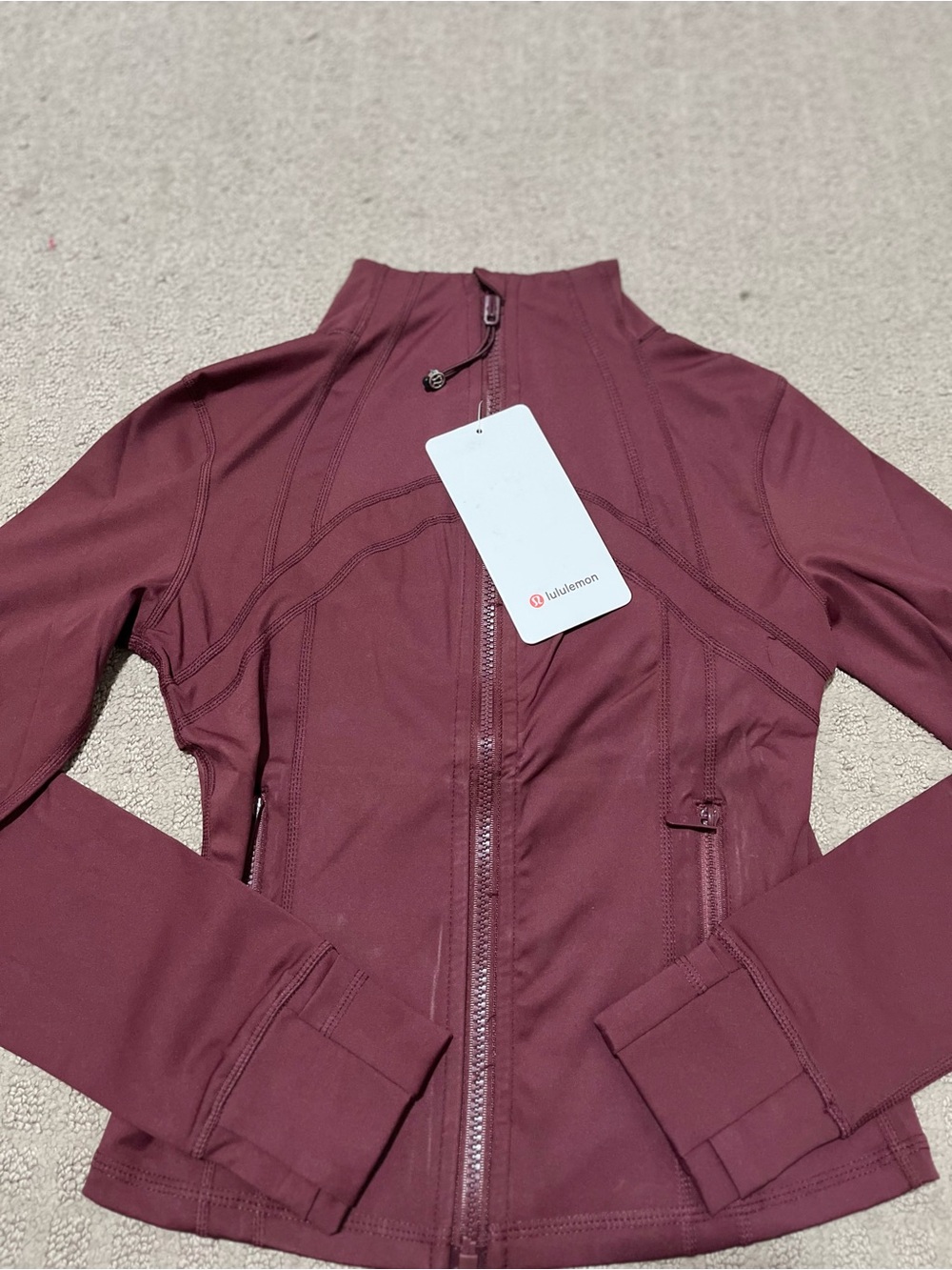 lululemon athletica Women's Full-Zip Bomber Jacket - Burgundy